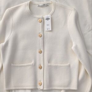 Abercrombie & Fitch Luxeloft Crew Sweater Jacket